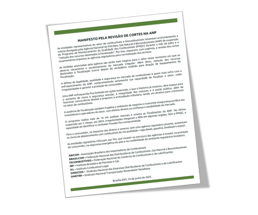 Posicionamento – Manifesto pela revisão de cortes na ANP Posicionamento – Manifesto pela revisão de cortes na ANP