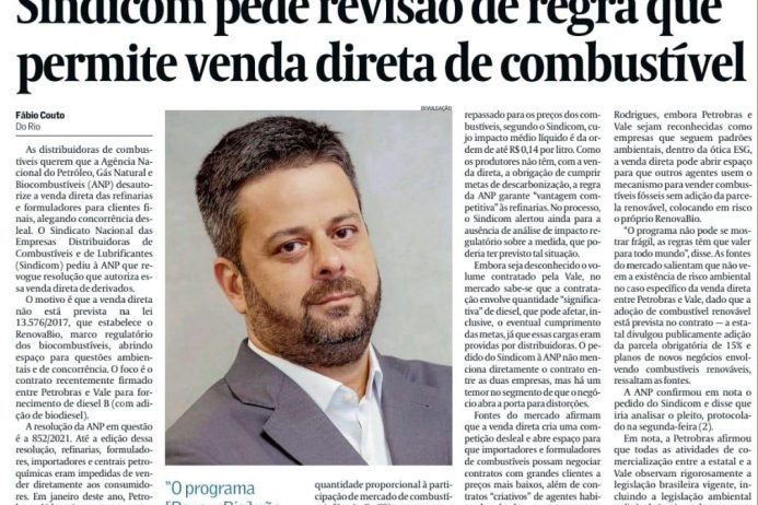 Sindicom pede revisão de regra que permite venda direta de combustível