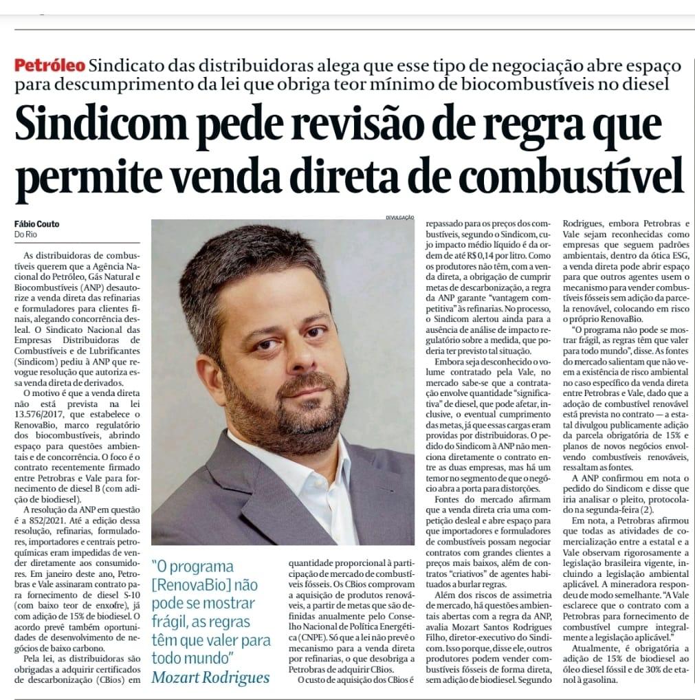 Sindicom pede revisão de regra que permite venda direta de combustível